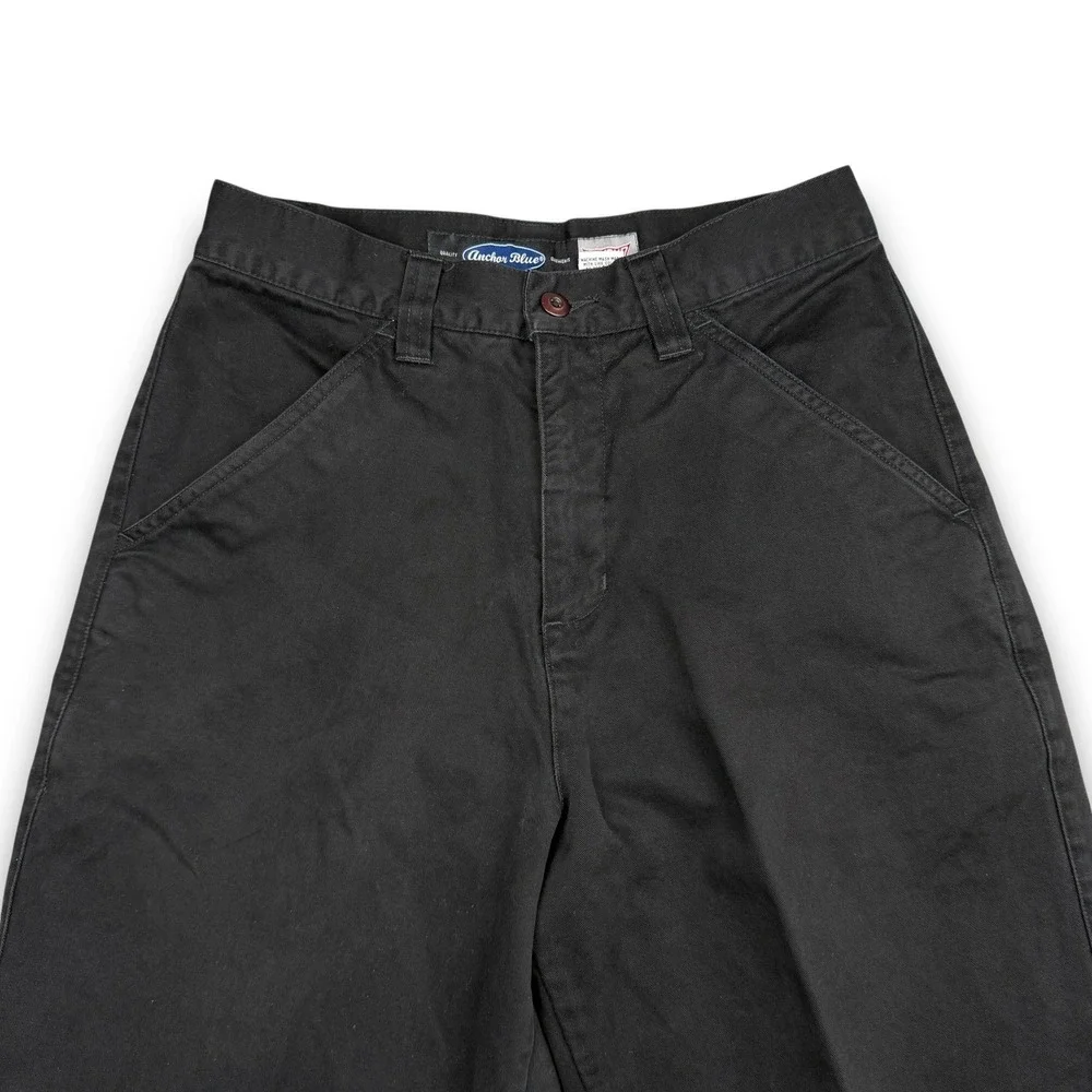 Anchor Blue Beyond Baggy Pants Mens‎ 29 Black Chino Skate Y2K Workwear 90s VTG